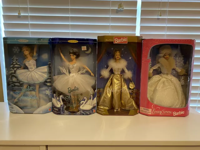 Vintage Barbie Special Edition & Collector Edition Lot of 7 NASCAR, Disney