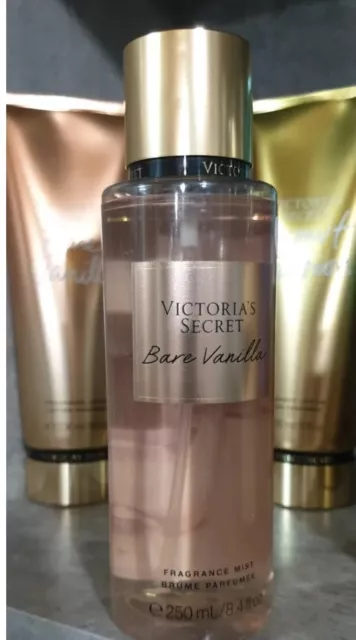 VICTORIA'S SECRET BARE Vanilla, acqua profumata spray corpo 250 ML body  mist EUR 34,99 - PicClick IT