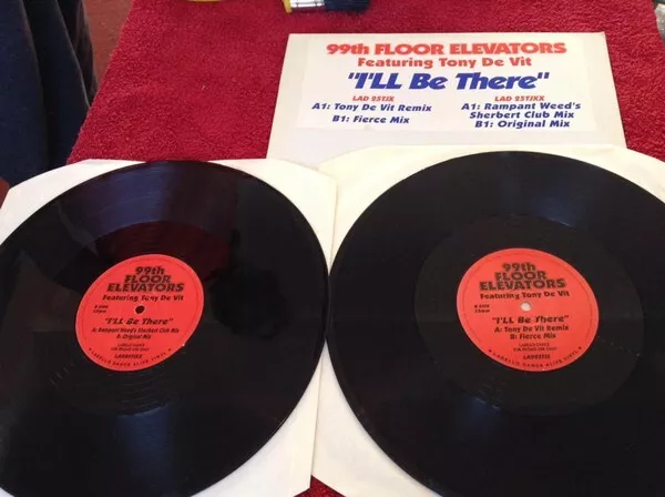 99th Floor Elevators Featuring Tony De Vit - I'll Be There (2x12", Promo)