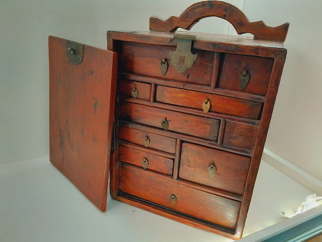 Ancienne Boîte à Bijoux En Faïence - Objet Vintage, Parfait Pour La Décoration