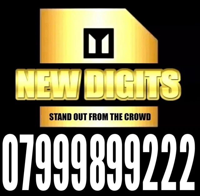 Gold Easy To Remember Uk Memorable Mobile Phone Number Sim Card Exclusive Vip