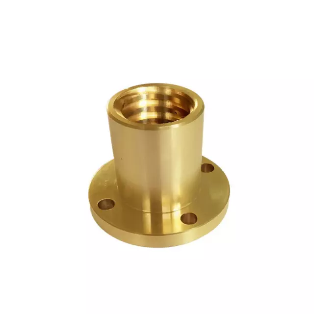 All Brass Round Flange Lock Nut T8-T40 Series Pitch 1mm-6mm T-type lead screw