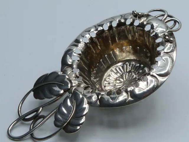 Teesieb Silber 826 Art Nouveau Georg Jensen Kopenhagen 1906 silver tea strainer 2