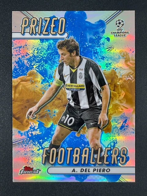 23 Topps Finest Alessandro Del Piero Juventus PRIZED FOOTBALLERS