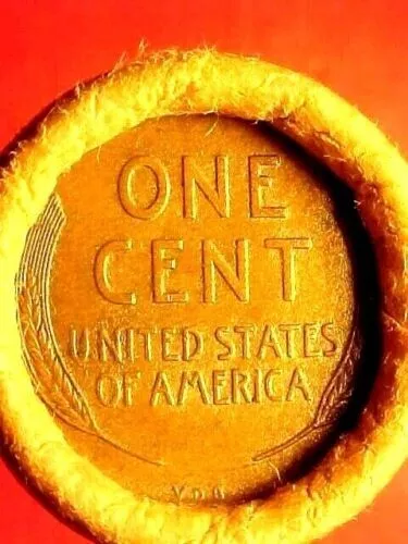 Old Roll Lincoln Wheat Cent Penny 1909 Indian / Vdb End Coins San Francisco Wrap 2