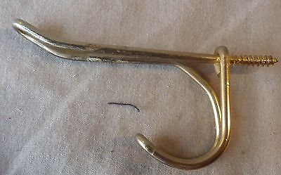 Coat Hook Twisted Wire Vintage/Antique brass plated (priced per each hook)