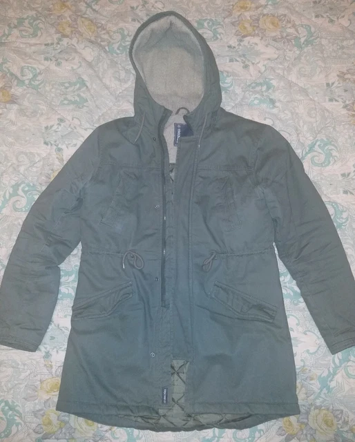 Giacca PARKA VERDE Giubbotto Uomo IMBOTTITO Invernale Giubbino Piumino Tg.M