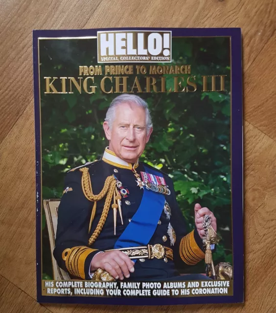 Hello! UK British Magazine King Charles III Coronation March  2023 Collector's.