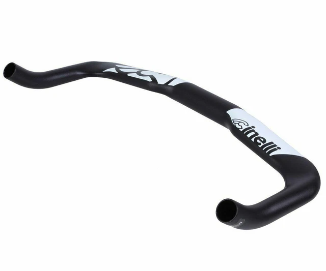 CINELLI BULLHORN Handlebar Urban Fixie Fix Bike Racing 40cm - Black/White