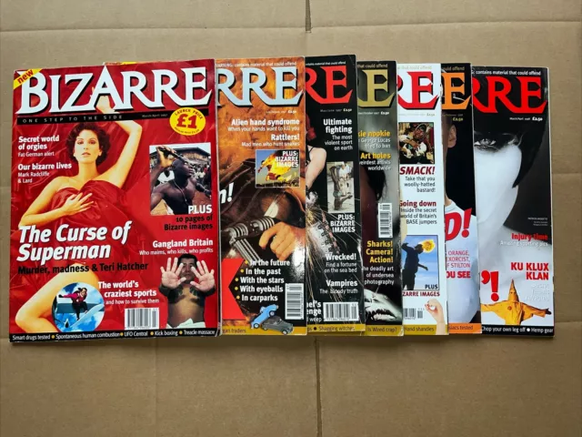 bizarre magazine bundle First 7 Issues Used