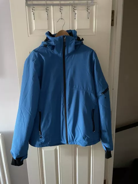 Crivit Jacket Packamack Rain Jacket Blue Cycling Bike Windproof