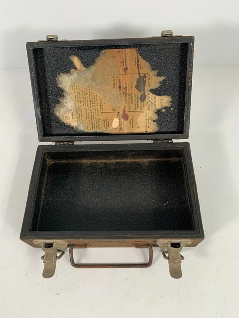 Vintage Mine safety Appliances Co First Aid Kit Box Pittsburgh PA-NO CONTENTS 4