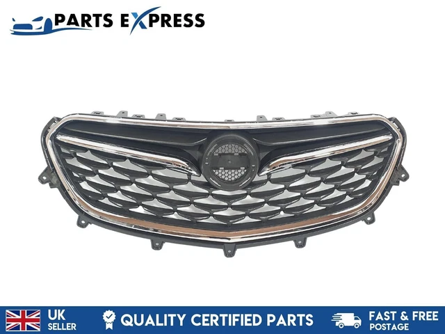 Rejilla Delantera Cromada Para Vauxhall Mokka / Mokka X 2016-2019 – Estilo Mesh, Fácil Instalación