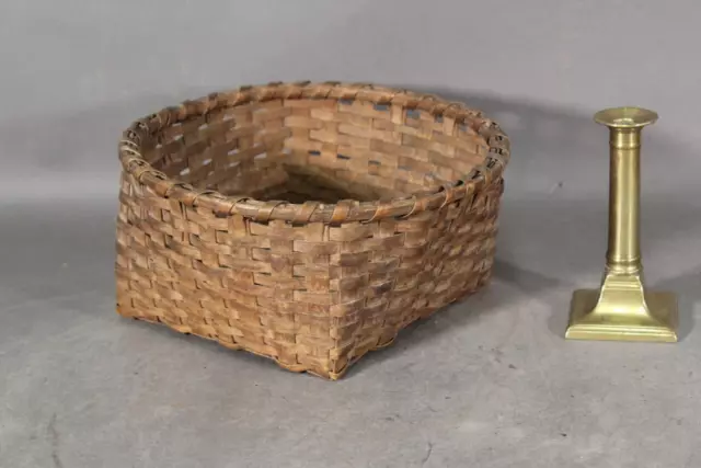 An Extremely Rare 19Th C Shaker Cheese Basket In Untouched Original Surface