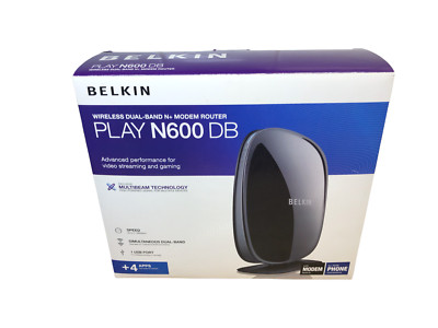 Belkin Dual-Band WiFi Range Extender Wireless F9K1106v1 con 4 porte LAN e PSU 
