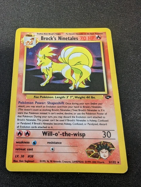 Pokémon TCG - Brock's Ninetales - Gym Challenge  - #3/132 - WOTC - Holo Rare
