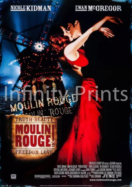 Moulin Rouge Movie Film Poster A2 A3 A4