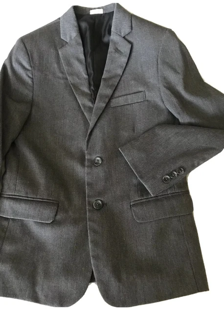 Boys Calvin Klein Grey Sports Coat Suit Jacket Size 12 Reg #600
