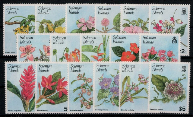 Salomoninseln; Blumen 1987 kpl. **  (20,-)