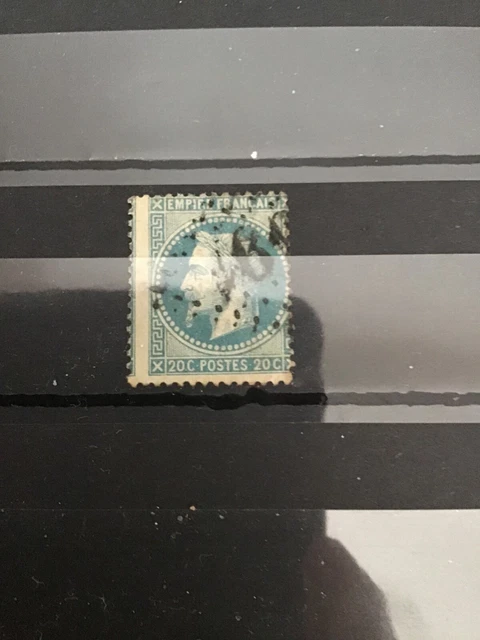Lot 78 timbre de France type Napoleon III n°29A obl losange GC 