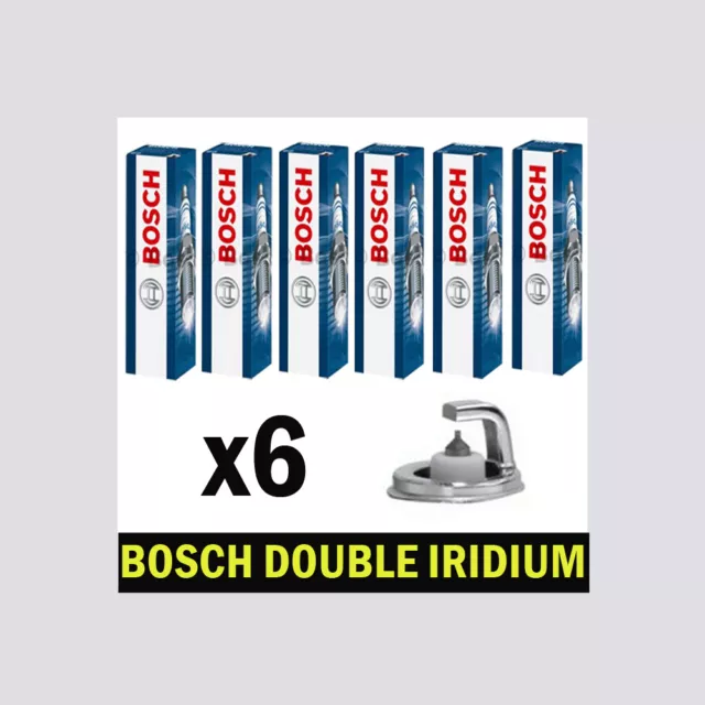 6x Bosch Iridium Spark Plugs for NISSAN 350Z 3.5 02->07 Z33 Double Iridium