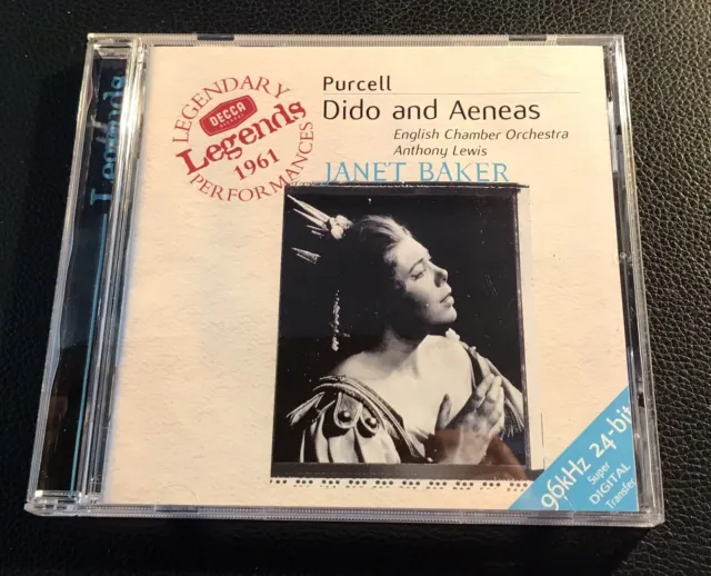 Purcell: Dido and Aeneas by Janet Baker (CD, 2000)