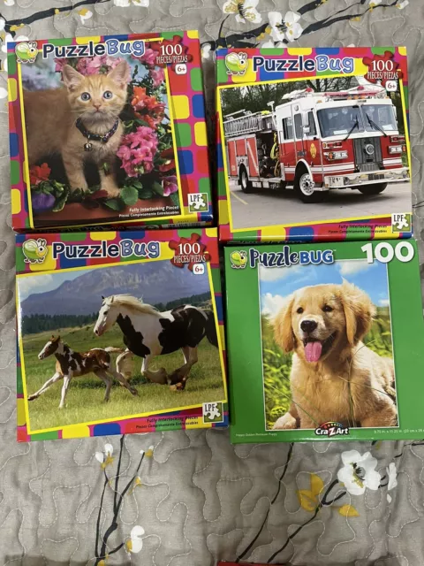 Six kids puzzles 100 pieces
