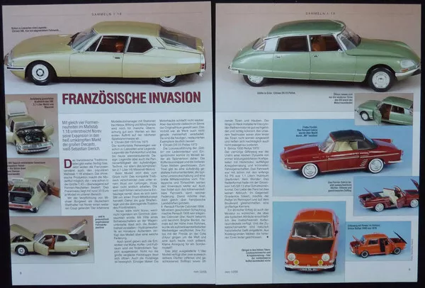 Citroen, Renault und Simca Modelle in 1-18 von Norev....ein Modellbericht #0512m