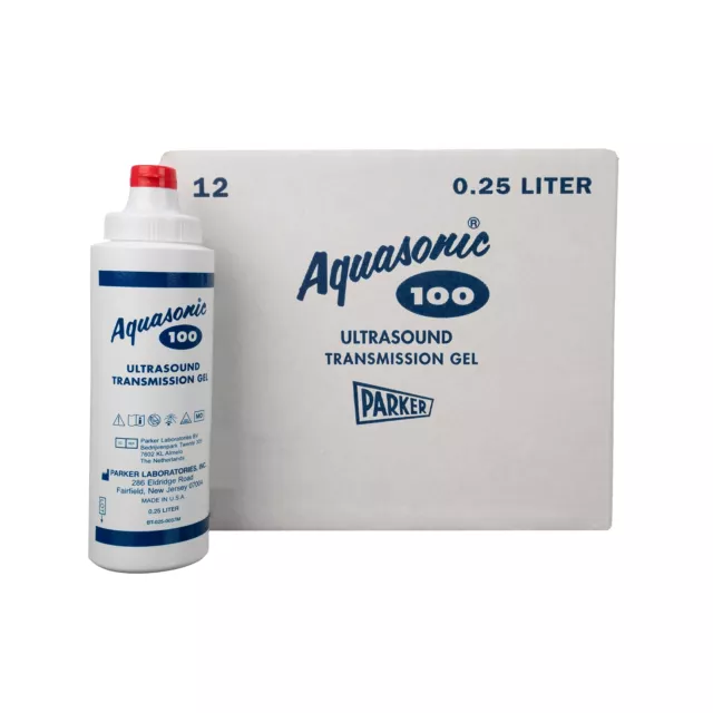 Aquasonic - 26354 Ultrasound Gel, 0.25L Dispenser Bottles, Pack of 12