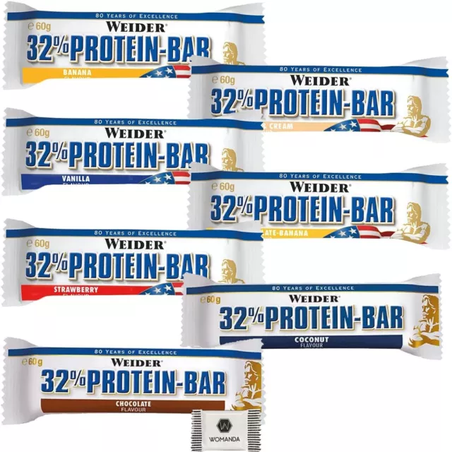 #002 WEIDER 32% barra de proteína 5x 60g chocolate