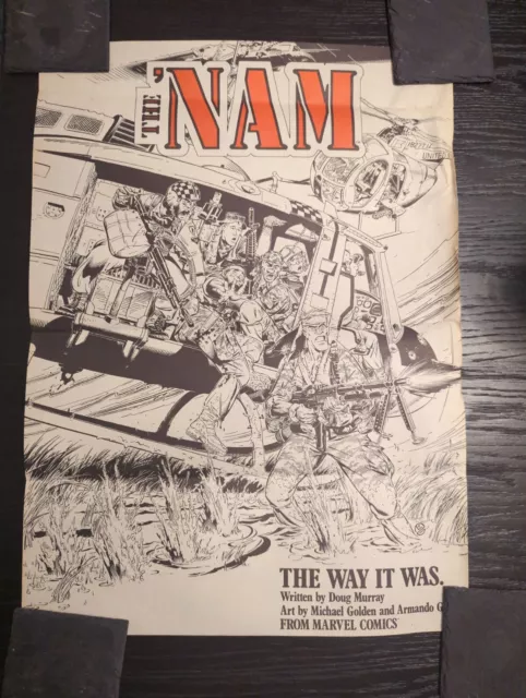 The 'Nam Marvel Comics Dealer Promotional Poster**1986**Armando Gil**Very Rare**