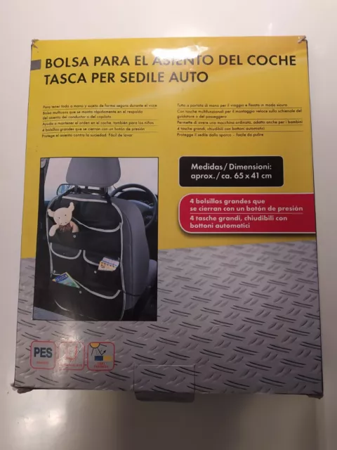 Tasca Organizer Portaoggetti  65 x 41 cm Sedile Posteriore Auto Camper