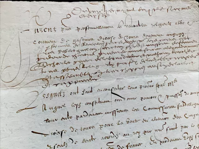 1577 Renaissance Era Letter