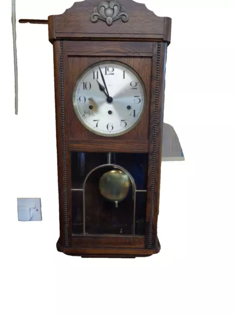 Haller Benzing Wall Clock with Westminster chimes