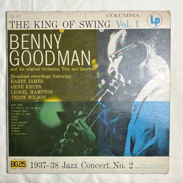 BENNY GOODMAN The King Of Swing Vol. 1 1956 Vinyl LP Columbia CL-817 - VG