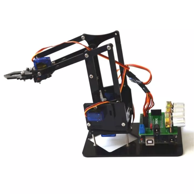 DIY Acrylic Robot Arm Robot Claw for Kit 4DOF  Mechanical Grab Manipulator f