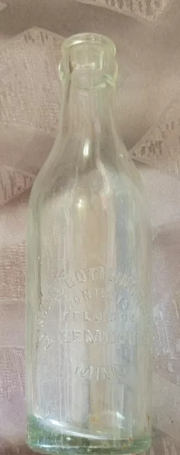 Vintage BEMIDJI BOTTLING WORKS Glass Bottle 7 Ounce MINNESOTA
