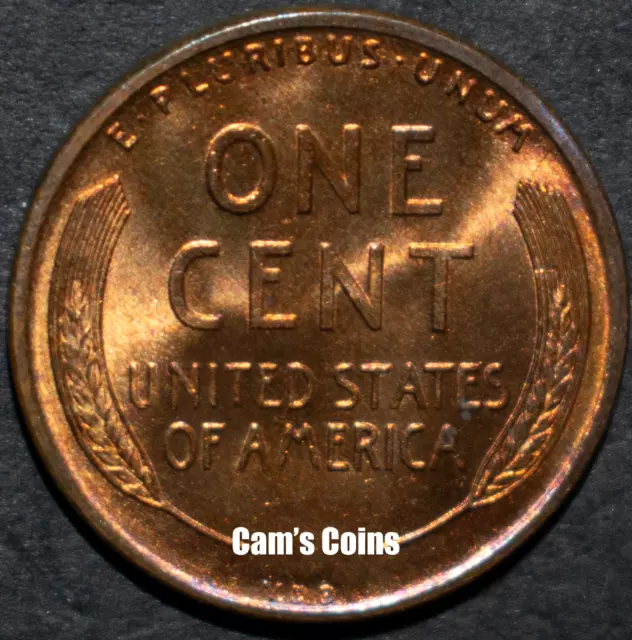 1909 P VDB Lincoln Wheat Cent RD BU Brilliant Uncirculated Penny