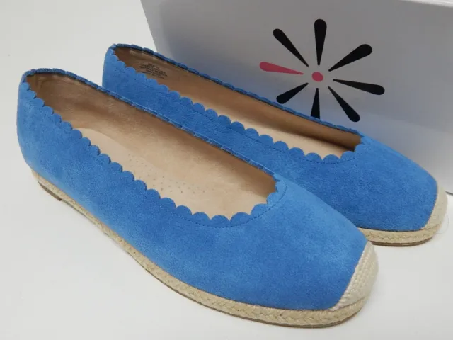 Isaac Mizrahi Live Sz US 9 M Femmes Daim Espadrille à Enfiler Shoes Côtier Bleu