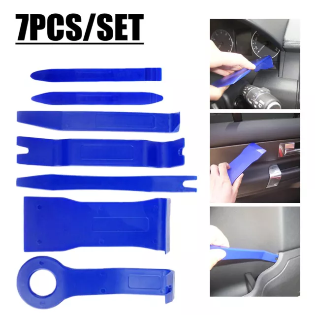 7Pcs Car Interior Accessories Audio GPS Radio Door Clip Panel Open Removal Tool