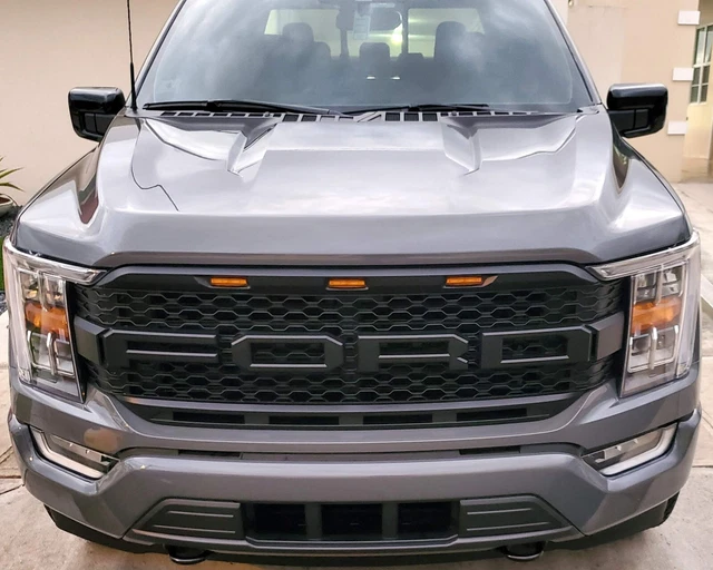 2025 Raptor Style Grille will fit F150 Matte Complete Camera Bracket