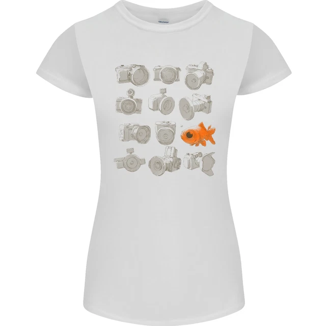 T-shirt donna Petite Cut con lenti fotografiche divertenti