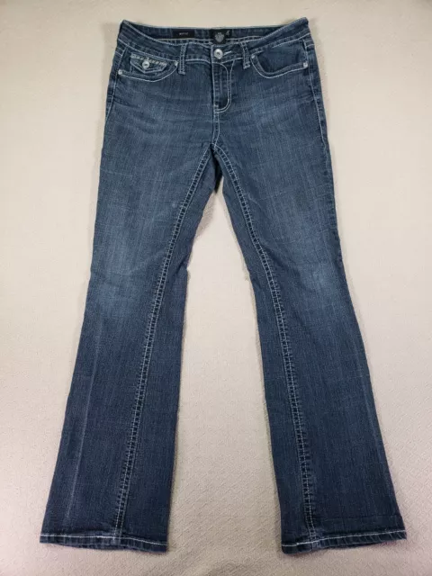 Ana Jeans Womens 8/29 Bootcut Stretch Denim Blue Cotton Blend Flap Pockets