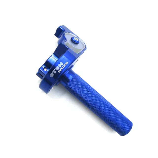 22mm CNC Twist Throttle Gasgriff Für Motorrad Dirt Pit Bike ATV Universal - Blau