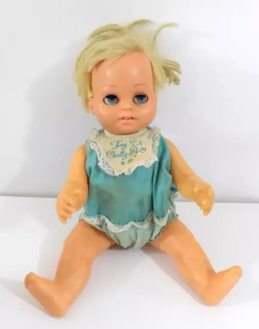 Vintage Mattel Chatty Cathy Tiny Chatty Baby Doll Original Outfit - Non Talking