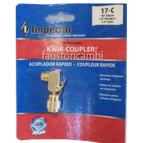 Imperial Attacco Raccordo Rapido Angolo 1/4 Sae 17-C Imperial Attacco Raccordo Rapido Angolo 1/4 Sae 17-C