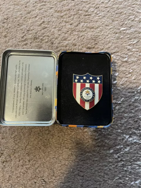 2002 Salt Lake City Veterans Day Olympic pin