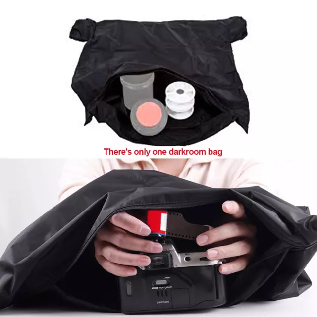 Film Changing Light-proof Bag Dark Room Load Photography Camera Bag Zipper Bag 3