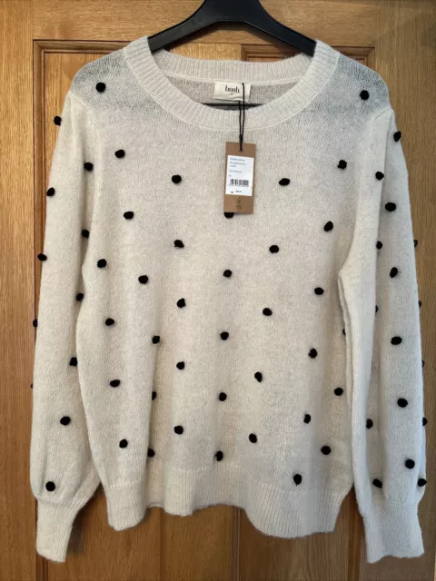 Hush. Oatmeal Jumper. . Size Medium.  RRP£89 BNWT    Alpaca /Wool/Nylon  Mix