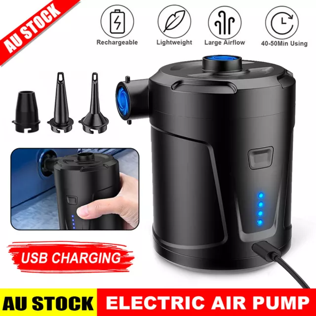 Portable Electric Air Pump USB Rechargeable inflatable pump Camping Bed Mattress